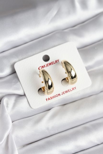 Bouquet Boutique 14K Gold Renk Kaplama Halka   Küpe