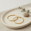 Bouquet Bouqtique 316L Çelik Gold Renk 36 mm Halka Küpe BQT35BKP12007