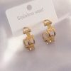 Bouquet Boutique Çelik Gold Renk Tifanny Zincir Model Kadın Küpe