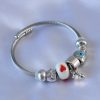 Bouquet Boutique Kalp ve Nazar Boncuk Detaylı Charm Kadın Bileklik