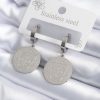 Bouquet Boutique 316L Çelik Gümüş Renk Pentagram İşleme Model Kadın Küpe