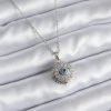 Bouquet Boutique 316L Çelik Gold Renk Zirkon Taşlı Göz Model Kadın Kolye