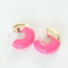 Bouquet Boutique CCB Pembe Gold Çift Renk Küpe
