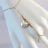 Bouquet Boutique 316L Çelik Gold Renk Beyaz Bubble Kalp Tasarımlı Şahmeran