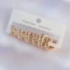 Bouquet Boutique Pirinç Gold Renk Minimal Tırtıklı Küpe Seti