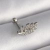 Bouquet Boutique 316L Çelik Gümüş Renk Zirkon Taşlı Dal Tragus Piercing