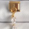 Bouquet Boutique 316L Çelik Gold Renk Sallantı Zirkon Taşlı Kurdele Model Nomination Charm