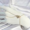 Bouquet Boutique 316L Çelik Zincirli Gold Renk Kalp Figürlü Şahmeran