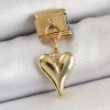 Bouquet Boutique 316L Çelik Sallantılı Kalp Model Gold Renk Nomination Charm