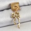 Bouquet Boutique 316L Çelik Sallantılı Uzun Fiyonk Model Gold Renk Nomination Charm
