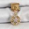 Bouquet Boutique 316L Çelik Sallantılı Zirkon Taşlı Kalp Detaylı Yıldz Model Gold Renk Nomination Charm