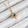 Bouquet Boutique 316L Çelik Zirkon Taşlı Kutup Yıldızı Model Gold Renk Kadın Kolye
