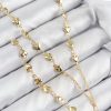 Bouquet Boutique Pirinç Zirkon Taşlı Kalp Model Gold Renk Y Kolye