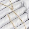 Bouquet Boutique Pirinç Zirkon Taşlı Ezme Zincirli Deniz Yıldızı Model Gold Renk Y Kolye