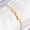 Bouquet Boutique Pirinç Zirkon Taşlı Sonsuzluk Model Gold Renk Asansörlü Kadın Bileklik