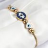 Bouquet Boutique 316L Çelik Göz Charm Model Gold Renk Kadın Bileklik