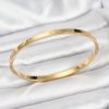 Bouquet Boutique 316L Çelik Gold Renk  mm İnce Kelepçe Bileklik