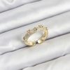 Bouquet Boutique Pirinç Gold Renk Zirkon Taşlı Vintage  Yüzük