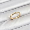 Bouquet Boutique Pirinç Gold Renk Lazer Kesim  Yüzük