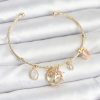 Bouquet Boutique Hayat Ağacı Charmlı Gold Renk Pirinç  Bileklik