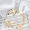 Bouquet Boutique Pirinç Gold Renk Deniz Yıldızı Model  Bileklik