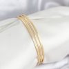 Bouquet Boutique 316L Çelik Gold Renk Simli Model Ajda  mm  Bileklik