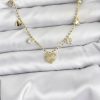 Bouquet Boutique Pirinç Gold Renk Kalp Model  Kolye