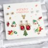 Bouquet Boutique 8 Çift Yılbaşı Temalı  Küpe
