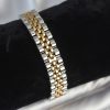 Bouquet Bouqtique 316L Çelik 12 mm Kalınlıkta Gold ve Gümüş Renkli Erkek Bileklik BQT35EB3778