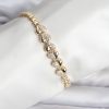 Bouquet Boutique 14K Gold Renk Kaplama Kalp Model   Bileklik