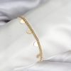 Bouquet Boutique 14K Gold Renk Kaplama Kalpli Model   Bileklik