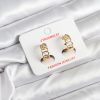 Bouquet Boutique 14K Gold Renk Kaplama Samanyolu Model   Küpe