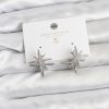 Bouquet Bouqtique Gümüş Renk Pirinç Çift Taraflı Kutup Yıldızı Kadın Küpe BQT35BKP11511