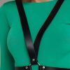 2 Taraflı Kullanılabilen Şık Deri Harness Kemer - APFT633