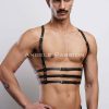 3 Sıralı Erkek Göğüs Harness, Şık T-Shirt Üzeri Aksesuar - APFTM107