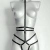 Bouquet Boutique  Ağ Kısmı Açık Seksi Jartiyer Harness
