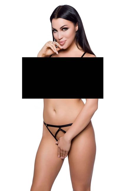 Bouquet Boutique  Ağ Kısmı Açık Seksi Lastik Külot