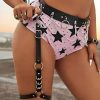 Bel ve Bacak Bağlantılı Zincir Detaylı Şık Bacak Harness - APFT807