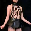 Bouquet Boutique .  Büstiyer ve Choker Görünümlü Şık Etek Harness
