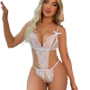 Bouquet Boutique Büyük Beden Fantezi Beyaz Dantelli Babydoll