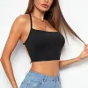 Bouquet Boutique--- Kadın Sırtı Açık Siyah Belden Bağlamalı Crop Büstiyer