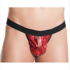 Bouquet Boutique--- Fantezi Kırmızı Lame Seksi Erkek String - Tanga