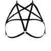 Bouquet Boutique  Göğüs Bölgesi Şık Pentagram Harness