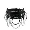 Bouquet Boutique.  Halka ve Zincir Detaylı Seksi Choker