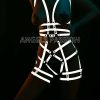 Bouquet Boutique .  Karanlıkta Işık Vurunca Parlayan Full Body Seksi Harness