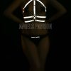 Bouquet Boutique .  Karanlıkta Parlamalı Seksi Göğüs Üzeri Harness  Parti Giyim