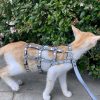 Renkli Reflektör Karanlıkta Parlayan Şık Kedi Harness, Kedi Yürüme Tasması, Kedi Güvenlik Tasması - NPC011