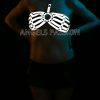Bouquet Boutique .  Karanlıkta Parlayan Seksi Reflektörlü Sütyen Harness