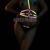 Bouquet Boutique .  Karanlıkta Renkli Yansıyan Reflektörlü Göğüs Harness