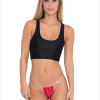 Bouquet Boutique--- Fantezi Kırmızı Şefaf Lastikli Tanga